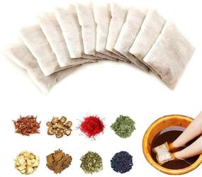 img 4 attached to 🌿 Natural Chinese Medicinal Herb Foot Soak: 10 Packs for Relaxation, Callus Softening, Wellness, and Foot Care Treatment. Alleviate Fatigue, Enhance Sleep Quality, and Relieve Foot Pain.