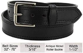 img 1 attached to 👖 Bullhide Belts Inch-Size Leather Casual Belts