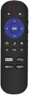 📺 sharp roku tv replacement remote control lc-rcrus-17: compatible with lc-32lb481u, lc-43lb481u, and lc-55lb481u models logo