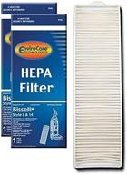 envirocare premium replacement vacuum cleaner post motor hepa filter for bissell style 8 & 14 uprights - pack of 2 filters логотип