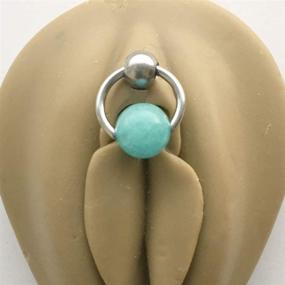 img 2 attached to Amazonite Stone Knocker Piercing Barbell