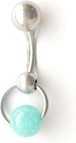 img 4 attached to Amazonite Stone Knocker Piercing Barbell
