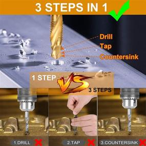 img 1 attached to 🛠️ SNUSIM Titanium Combination Tapping 10 24NC: The Ultimate Tool for Precision Tapping and Threading