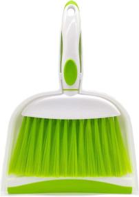 img 4 attached to 🧹 Mini Broom and Dustpan Set for Desk, Office, Kitchen, and Pet Nest - BSMstone Mini Whisk Set for Housekeeping, Everyday Cleaning Essential with Plastic Dustpan (Green)