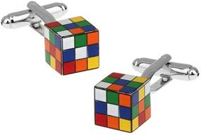 img 3 attached to 🔶 Enhance Your Style with Rubik's Cube Cufflinks