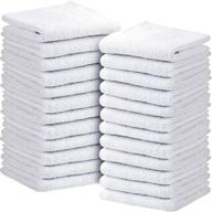 🏨 asiatique linen premium luxury 500 gsm ultra-soft white washcloths (24 pack), 12 x 12 inch - 100% ring spun cotton hand & face towel – ideal for gym, hotel, and spa use: fingertip wash cloths, dish towels logo