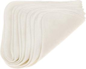 img 1 attached to 🐤 Soft and Sustainable 8 Pack Bamboo Baby Washcloths – Eco-Friendly Cloth Wipes Set By Duckery Kid