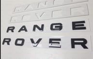 🚘 глянцевый чёрный эмблемный значок range rover для капота, багажника и задней двери - 1 шт., новый логотип