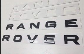 img 2 attached to 🚘 Gloss Black Range Rover Emblem Badge for Hood, Trunk, and Tailgate - 1PC New