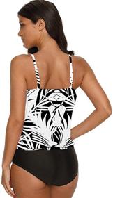 img 2 attached to 👙 Chenghe Blouson Tankini: A Stylish & Modest Swimwear Choice for Women