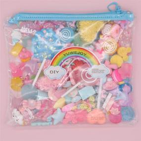 img 1 attached to 🍬 120pcs YUWEJOY Resin Flatback Charms - Mixed Candy Cake Sweets Cabochons for DIY Crafts, Scrapbooking, Jewelry Making