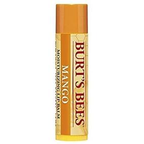 img 4 attached to Увлажняющий бальзам для губ Burt's Bees, набор из 4 штук с ароматом манго 🍊: питайте ваши губы с 0,15 унциями бальзама.