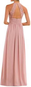 img 1 attached to Annadress Womens Chiffon Floor Length Bridesmaid Women's Clothing in Dresses