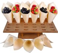 🍦 ice cream cone holder stand: conveniently display and safely store your treats logo