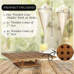 img 3 attached to 🍦 Ice Cream Cone Holder Stand: Conveniently Display and Safely Store Your Treats