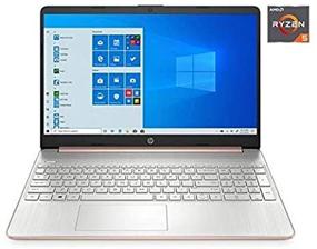 img 1 attached to 🌹 HP 15.6-inch Ryzen 5 Laptop with 8GB RAM and 256GB Storage - Stunning Rose Gold Design