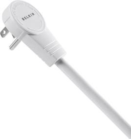 img 1 attached to 💡 Belkin 6-розеточная SlimLine-полоса напряжения с защитой от скачков напряжения и шнуром длиной 6 футов, вращающимся штекером, белого цвета, 720 Джоулей.