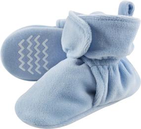 img 2 attached to Ботинки для мальчиков из махровой замши 👞 от Hudson Baby - идеальны для сапог