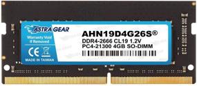 img 4 attached to Astra Gear 4GB DDR4 Модуль оперативной памяти для игрового ноутбука – 2666МГц, 260-Pin, Non-ECC-SO-DIMM, PC4-21300 (AHN19D4G26S)