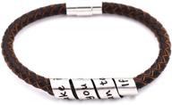 🌟 n.egret hidden messages leather wristbands: stylish fashion jewelry for women, bracelets for girls, novelty gifts & inspirational quote logo