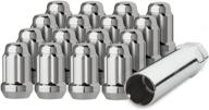 🔧 dpaccessories lcs3a1hc2ch04016: 16 chrome 7/16-20 closed end spline tuner lug nuts for aftermarket wheels - reliable & high-quality logo
