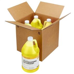 img 1 attached to 🍋 1-Gallon 4-Pack Citrus AmazonCommercial Heavy-Duty Dishwashing Detergent