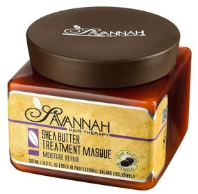 img 4 attached to 🌿 Savannah Hair Therapy Deep Conditioning Hair Mask 16.9oz for Dry Damaged Hair: Sulfate-Free Keratin Treatment Mask with Shea Butter & Vitamin B6, Moisture Repair Collection for Growth