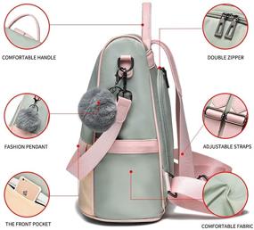 img 1 attached to Backpack Anti Theft Fashion Lightweight Shoulder Women's Handbags & Wallets