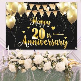 img 1 attached to HAMIGAR 6X4Ft Anniversary Banner Backdrop