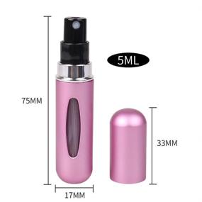 img 1 attached to Portable Refillable Perfume Atomizer Bottle Travel Accessories for Travel Bottles & Containers