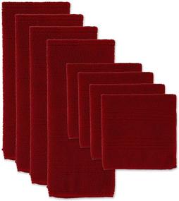 img 4 attached to 🧽 DII Red Microfiber Multi-Purpose Cleaning Set for Kitchen - Pack of 8