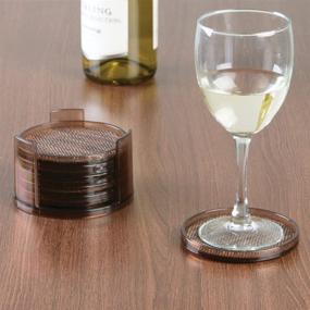 img 2 attached to 🍽️ Elegant and Functional InterDesign Twillo Coasters for Your Kitchen and Dining Room