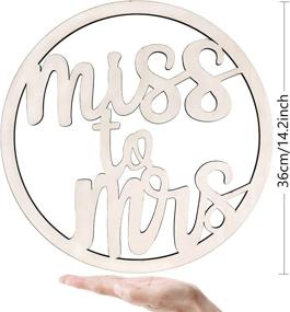 img 3 attached to Bachelorette Decorations: Miss to Mrs Wooden Photo Booth Props 📸 - Perfect for Wedding Bridal Shower Decor and the Bride to Be