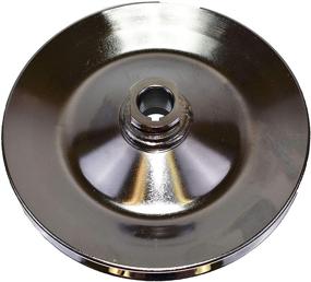 img 4 attached to 🔧 A-Team Performance Saginaw Power Steering Pump Pulley - Steel Keyway Single Groove, Chrome, Compatible with 1955-1972 GM Chevy Chevrolet - 5/80 Keyway Bore