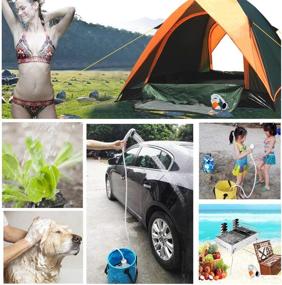 img 3 attached to 🚿 Iron Hammer Portable Shower: Rechargeable & High Capacity 4800mAh Camp Shower for Camping and Pets