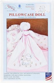 img 2 attached to Stunning Jack Dempsey Stamped White Pillowcase Doll 🌟 Kit Featuring Sunbonnet Sue - A Must-Have for Doll Enthusiasts!