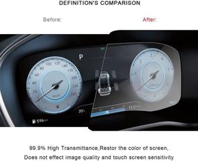 img 2 attached to 🚗 R RUIYA Car Dashboard Nano Screen Protector for 2021 Hyundai Santa Fe TM 12.3 Inches Display Touchscreen Tempered Glass 9H Hardness HD Clear Anti-Scratch Film Compatible for Hyundai Accessories (12.3" Dashboard Nano Film)