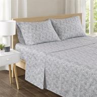 🛏️ ultra soft and breathable 100% cotton percale 4 piece bedding set with deep pocket and printed paisley multi pattern - queen size, comfort spaces sheets with pillow cases logo