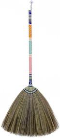 img 2 attached to 🧹 SN SKENNOVA Asian Broom: Indoor and Outdoor Handheld Household Broom for Cleaning Floors - Powerful Hardwood Sweeper with Circle Cleaning Brush - Optimal House Broom for Efficient Cleaning