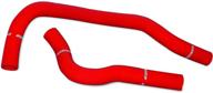 mishimoto mmhose-civ-92b16rd silicone radiator hose kit compatible with honda civic b16 1992-2000 red logo