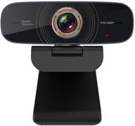 📷 high-resolution full hd webcam 1080p with mic for mac/windows - ideal for zoom, skype, facetime, and hangouts on laptop/desktop logo