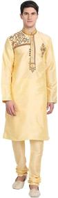 img 4 attached to SKAVIJ Pajama Indian Partywear Turquoise Men's Clothing for Sleep & Lounge
