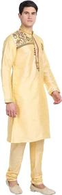 img 1 attached to SKAVIJ Pajama Indian Partywear Turquoise Men's Clothing for Sleep & Lounge