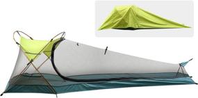 img 4 attached to 🏕️ Rhino Valley Waterproof Lightweight Cabin Tent: Perfect Sun Shelter for Solo Camping, Hiking, Riding, Trekking, and Mountaineering