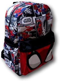 img 4 attached to 🕷️ Large Inch Spider-Man Print Backpack for High Visibility and Style