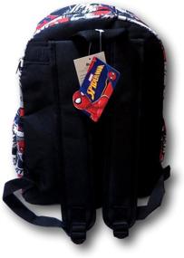 img 1 attached to 🕷️ Large Inch Spider-Man Print Backpack for High Visibility and Style