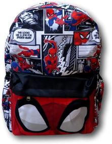 img 3 attached to 🕷️ Large Inch Spider-Man Print Backpack for High Visibility and Style