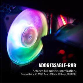 img 3 attached to 💨 Cooler Master MasterFan MF120R ARGB 120мм, 3 пакета вентиляторов: RGB светодиоды, резиновые подушки, PWM-управление для ПК – R4-120R-203C-R1