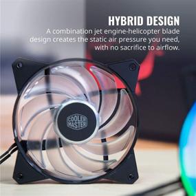 img 2 attached to 💨 Cooler Master MasterFan MF120R ARGB 120мм, 3 пакета вентиляторов: RGB светодиоды, резиновые подушки, PWM-управление для ПК – R4-120R-203C-R1