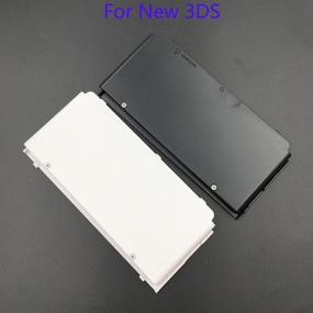 img 1 attached to 🎮 New 3DS Version Black Front Back Faceplate Plates Upper and Back Battery Housing Shell Case Cover